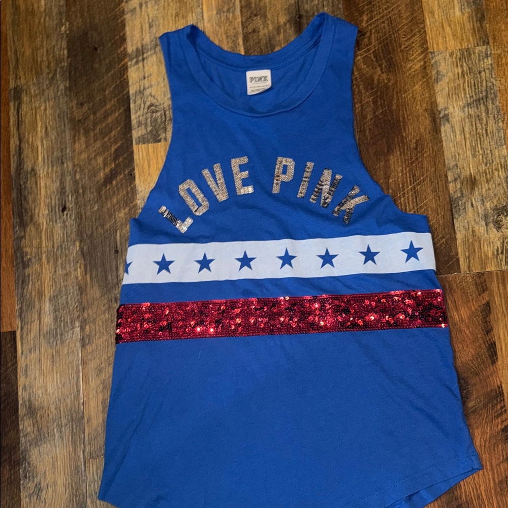 🤑Women's Victoria Secret PINK tanktop Like New Size XS
